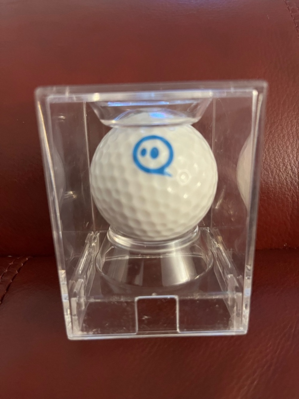 Spherical mini golf app enabled robotic ball